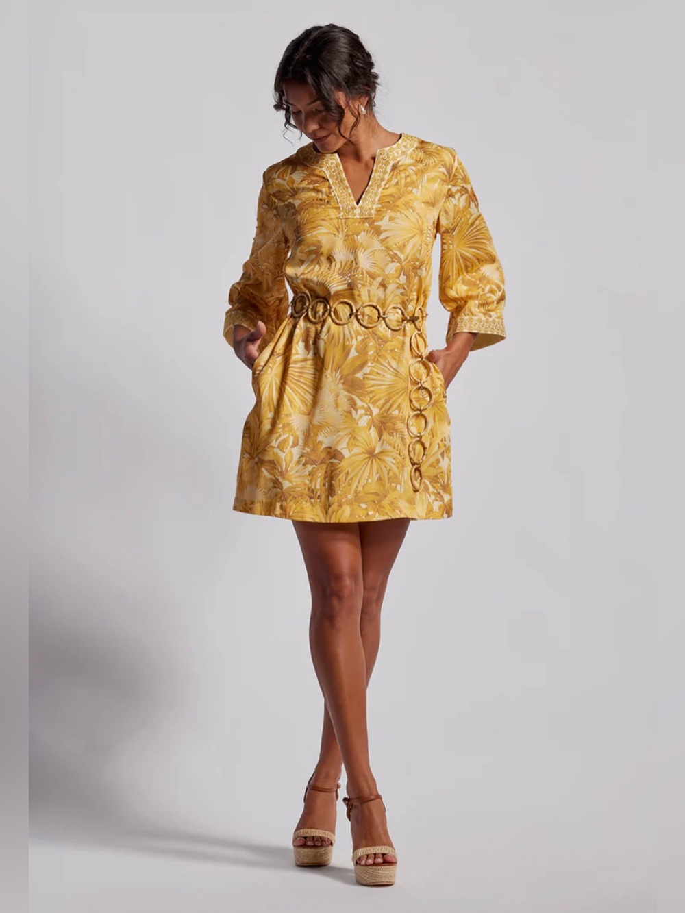 Tori Richard palm dress NWT XL